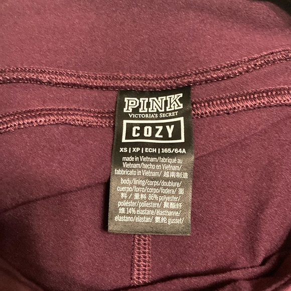 NWOT Pink Seamless High Waist 7/8 Workout Tight - Maroon/Pink - Picture 8 of 9